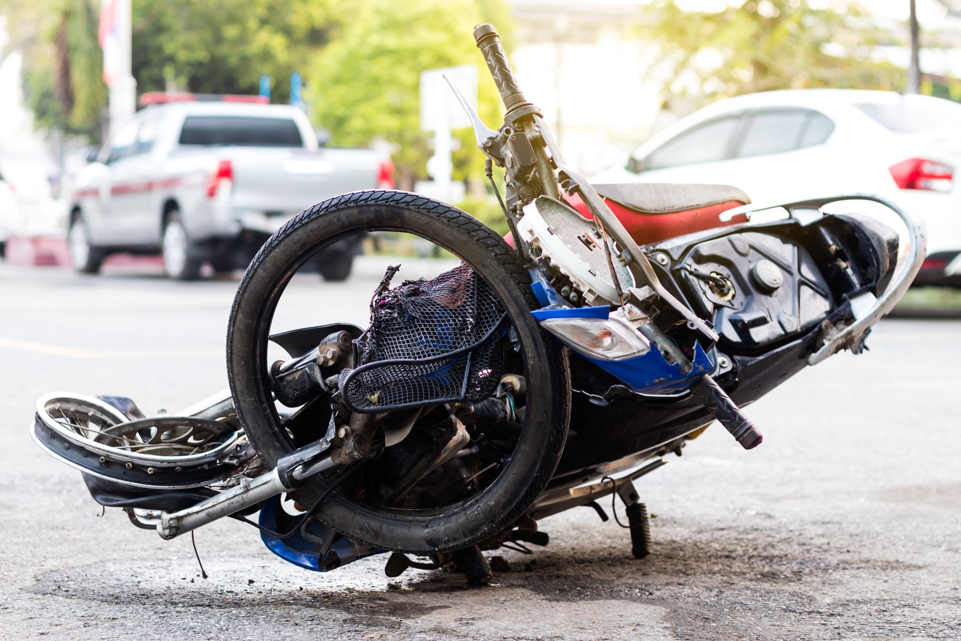 Photo of motorcycle accident